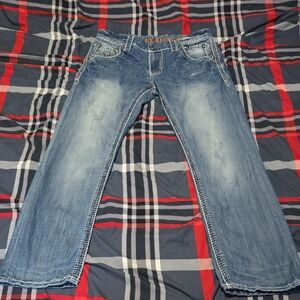 Mens Rock Revival Jeans